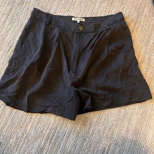 Reformation High Waist Black Shorts